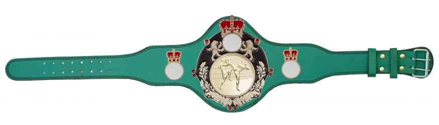 THAI BOXING CHAMPIONSHIP BELT - PLTQUEEN/B/G/TBOG - AVAILABLE IN 4 COLOURS